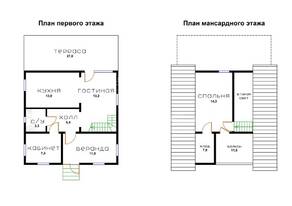 КП «Майнила», планировка 3-комнатной квартиры, 130.00 м²