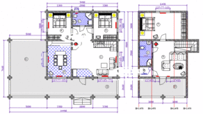 КП «Зеркальный», планировка 4-комнатной квартиры, 218.00 м²