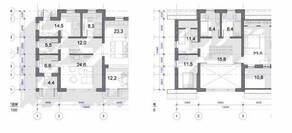 КП «Новое Сойкино (Европейский квартал)», планировка 5-комнатной квартиры, 200.70 м²