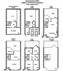 МЖК «Прибрежный квартал», планировка 5-комнатной квартиры, 363.00 м²