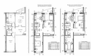 ЖК «Дом на Баковке», планировка 2-комнатной квартиры, 70.60 м²