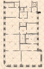 Апарт-отель «Дом Балле», планировка 4-комнатной квартиры, 330.00 м²