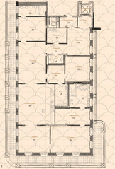 Апарт-комплекс «Дом Балле», планировка 5-комнатной квартиры, 283.80 м²
