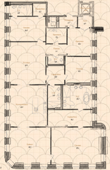 Апарт-комплекс «Дом Балле», планировка 5-комнатной квартиры, 318.80 м²