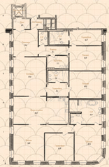 Апарт-комплекс «Дом Балле», планировка 5-комнатной квартиры, 335.40 м²