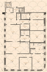 Апарт-комплекс «Дом Балле», планировка 5-комнатной квартиры, 380.80 м²
