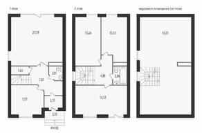 МЖК «Александрия Таун», планировка 5-комнатной квартиры, 145.00 м²