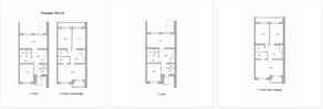 МЖК «Токсово Life», планировка 4-комнатной квартиры, 154.40 м²