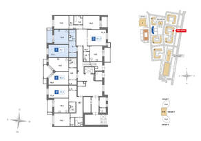 ЖК «Ново-Никольское», планировка 1-комнатной квартиры, 45.10 м²