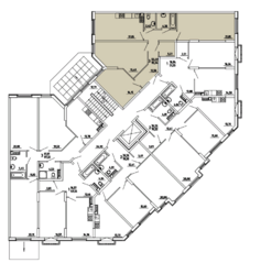 МЖК «Грибовский лес», планировка 3-комнатной квартиры, 95.94 м²