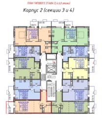 ЖК «Фрунзенский», планировка студии, 37.97 м²