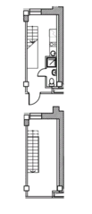 Апарт-отель «Loft на Вернадского 41», планировка студии, 14.40 м²