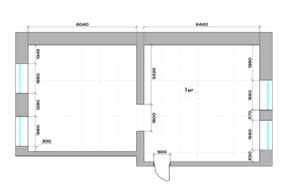Апарт-отель «Verdi», планировка 3-комнатной квартиры, 79.30 м²