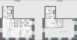 ЖК «Клубный дом Чистые Пруды», планировка 1-комнатной квартиры, 88.00 м²