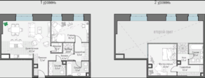 ЖК «Клубный дом Чистые Пруды», планировка 2-комнатной квартиры, 92.00 м²