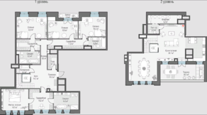 ЖК «Клубный дом Чистые Пруды», планировка 4-комнатной квартиры, 281.00 м²