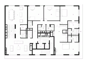 ЖК «High Garden», планировка 5-комнатной квартиры, 400.00 м²