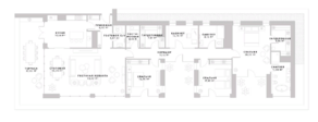 МФК «Пироговская 14», планировка 3-комнатной квартиры, 220.97 м²