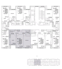 ЖК «Pilot 9-18», планировка 2-комнатной квартиры, 55.00 м²