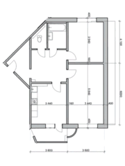 ЖК «Северное сияние (Руза)», планировка 2-комнатной квартиры, 76.00 м²