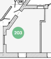 МЖК Клубный дом «Фон-Геккера», планировка 1-комнатной квартиры, 32.60 м²
