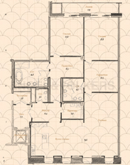 Апарт-комплекс «Дом Балле», планировка 2-комнатной квартиры, 239.50 м²