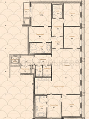 Апарт-комплекс «Дом Балле», планировка 3-комнатной квартиры, 250.70 м²