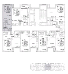 ЖК «Pilot 9-18», планировка 1-комнатной квартиры, 25.00 м²