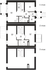 ЖК «Мечта», планировка 3-комнатной квартиры, 93.20 м²