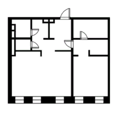 МФК «Allegoria Mosca», планировка 1-комнатной квартиры, 108.00 м²