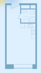 ЖК «Stellar City», планировка студии, 31.50 м²