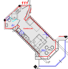 Апарт-отель «IZZZI на 7-й линии В.О., 62», планировка студии, 22.70 м²
