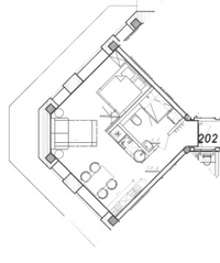 Апарт-отель «IZZZI на 7-й линии В.О., 62», планировка студии, 28.80 м²