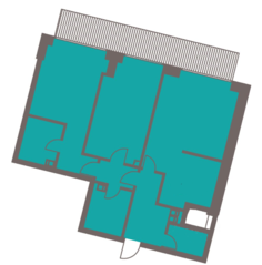 ЖК «LEVEL Barvikha Residence», планировка 2-комнатной квартиры, 96.40 м²