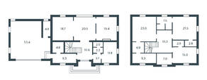 МЖК «Residential Park MillCreek», планировка 5-комнатной квартиры, 272.70 м²