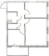 ЖК «Новоорловский», планировка 2-комнатной квартиры, 55.30 м²