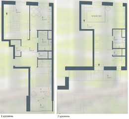 ЖК «Кварта», планировка 3-комнатной квартиры, 135.55 м²