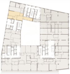 МФК «Allegoria Mosca», планировка 2-комнатной квартиры, 70.50 м²