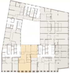 МФК «Allegoria Mosca», планировка 3-комнатной квартиры, 187.20 м²