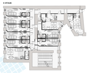Апарт-комплекс «Travelto Ломоносова», планировка 5-комнатной квартиры, 181.00 м²