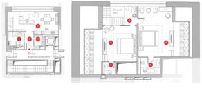МФК «Пречистенка 8», планировка 2-комнатной квартиры, 133.35 м²