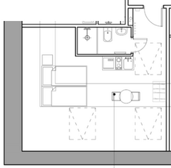 Апарт-комплекс «Заслонова 8», планировка студии, 20.60 м²