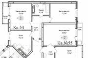 ЖК «Гнездо аиста», планировка 2-комнатной квартиры, 68.80 м²