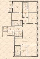 Апарт-отель «Дом Балле», планировка 4-комнатной квартиры, 260.00 м²