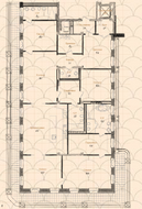 Апарт-отель «Дом Балле», планировка 5-комнатной квартиры, 283.80 м²