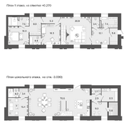 ЖК «Крестовский IV», планировка 5-комнатной квартиры, 240.30 м²