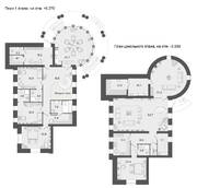 ЖК «Крестовский IV», планировка 5-комнатной квартиры, 326.00 м²
