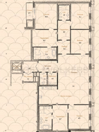 Апарт-отель «Дом Балле», планировка 3-комнатной квартиры, 250.70 м²