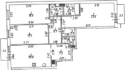 ЖК «Халькон», планировка 3-комнатной квартиры, 105.60 м²