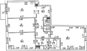 ЖК «Халькон», планировка 3-комнатной квартиры, 117.60 м²